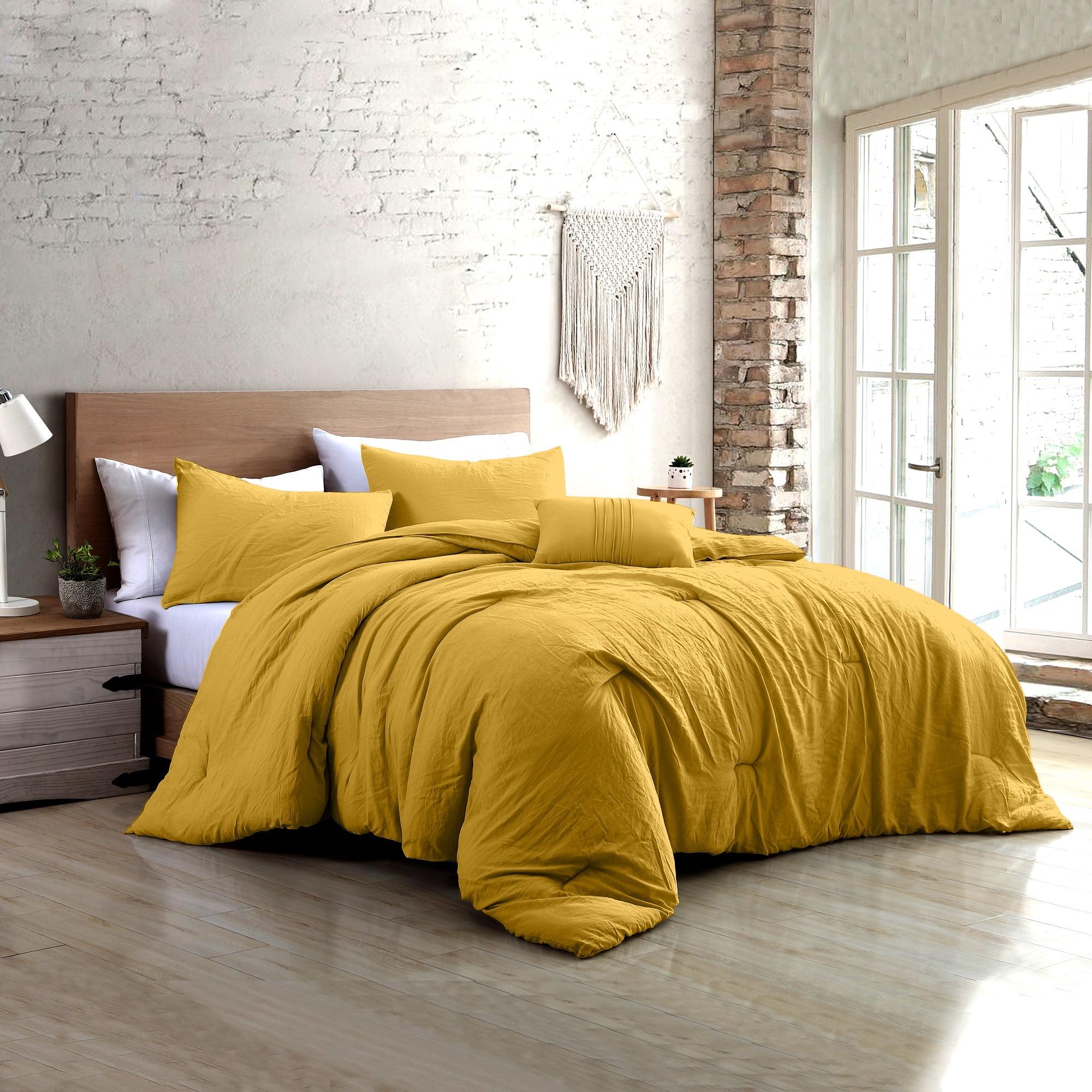 Modern Threads 4-Piece Garment-Washed Comforter Set.