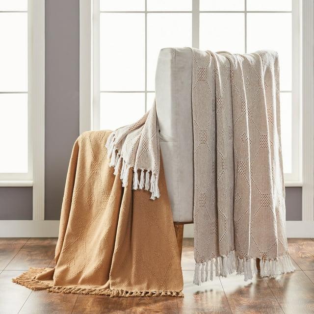 Amrapur Overseas Inc. Plain Weave / Muslin Throw Blanket