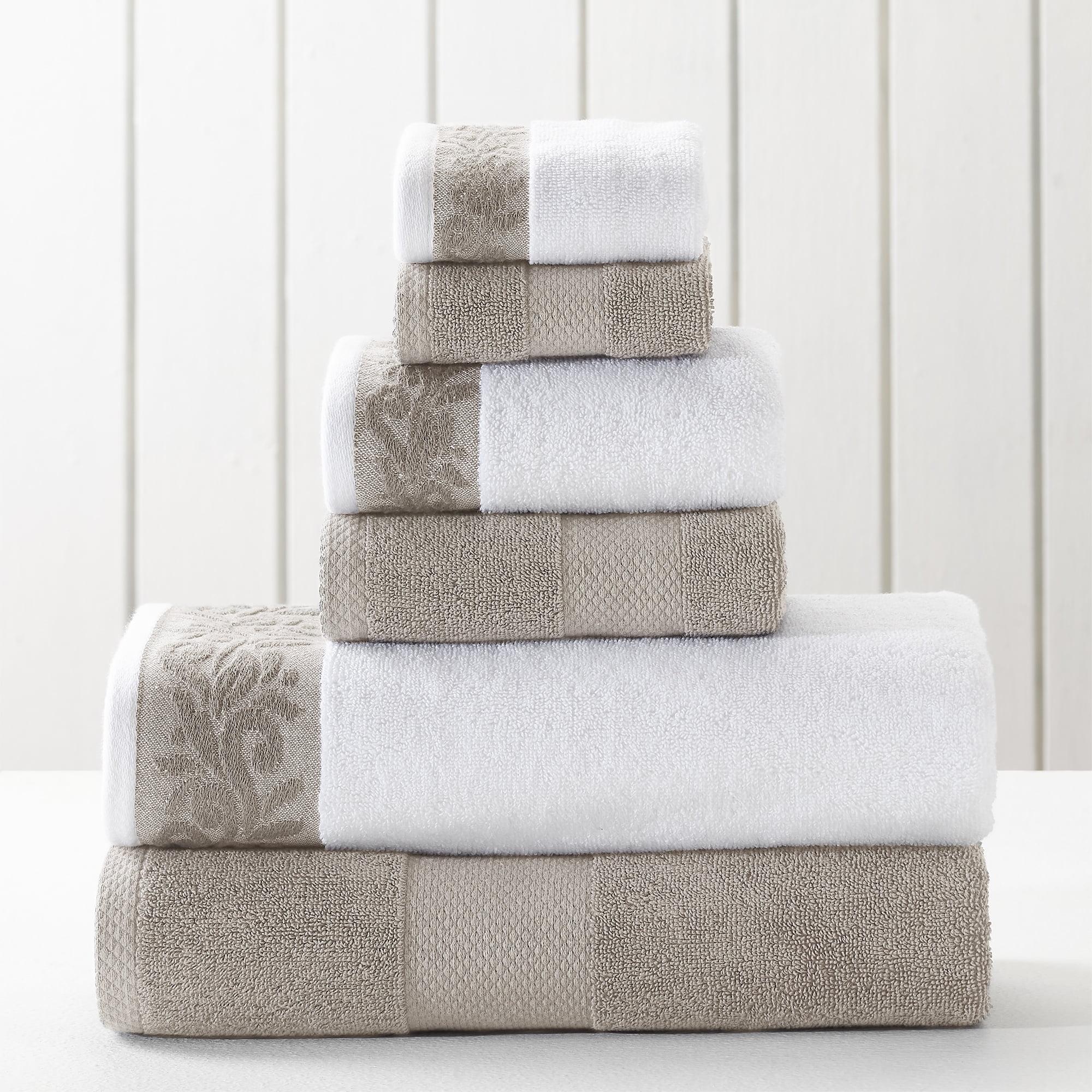 Modern Threads Modern Threads 600 GSM 6-Piece Towel Set with Filgree Jacquard Border