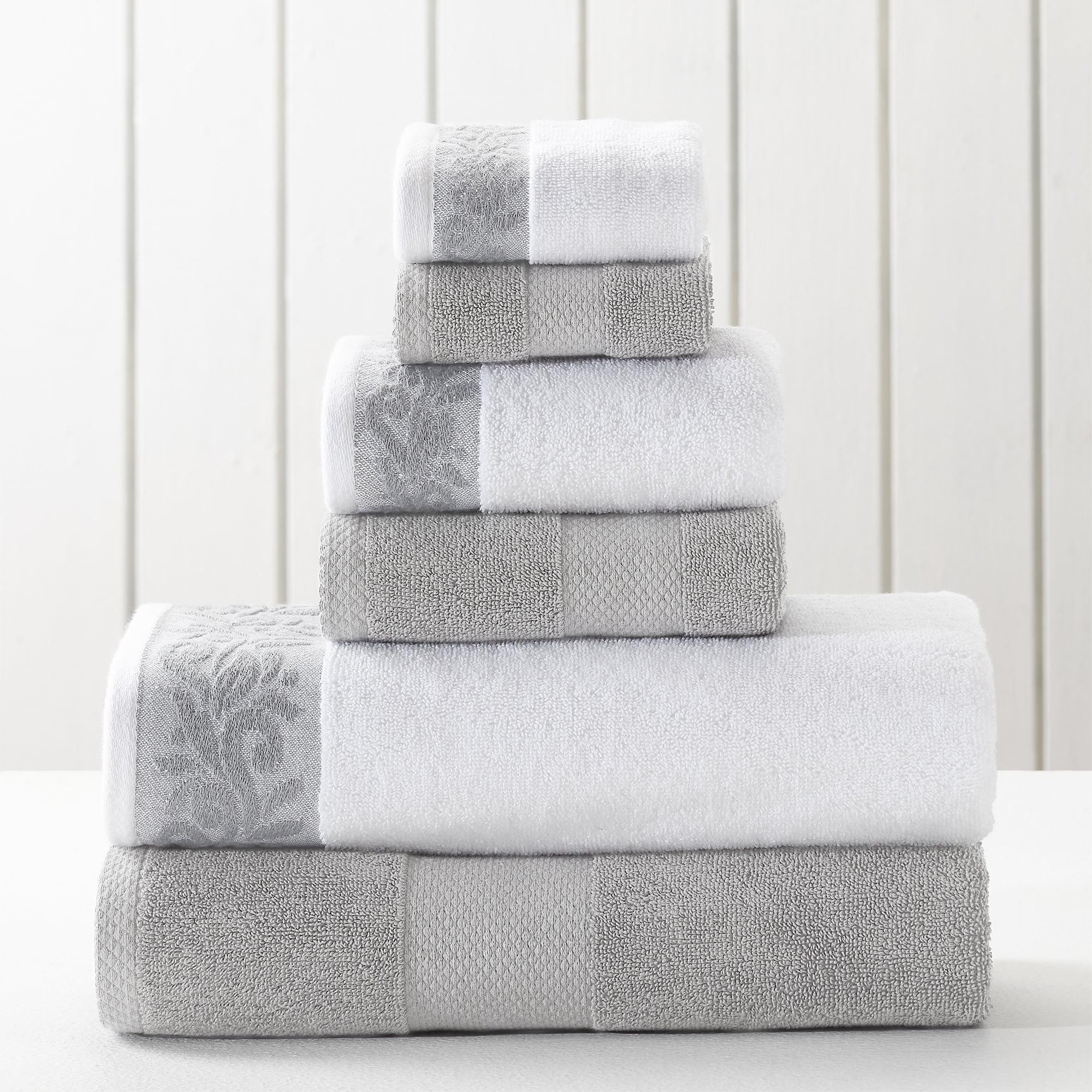 Modern Threads Modern Threads 600 GSM 6-Piece Towel Set with Filgree Jacquard Border