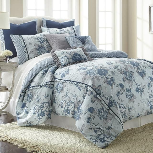 Amrapur Overseas Inc. Modern Threads Farmhouse 8-Piece Floral Comforter Set
