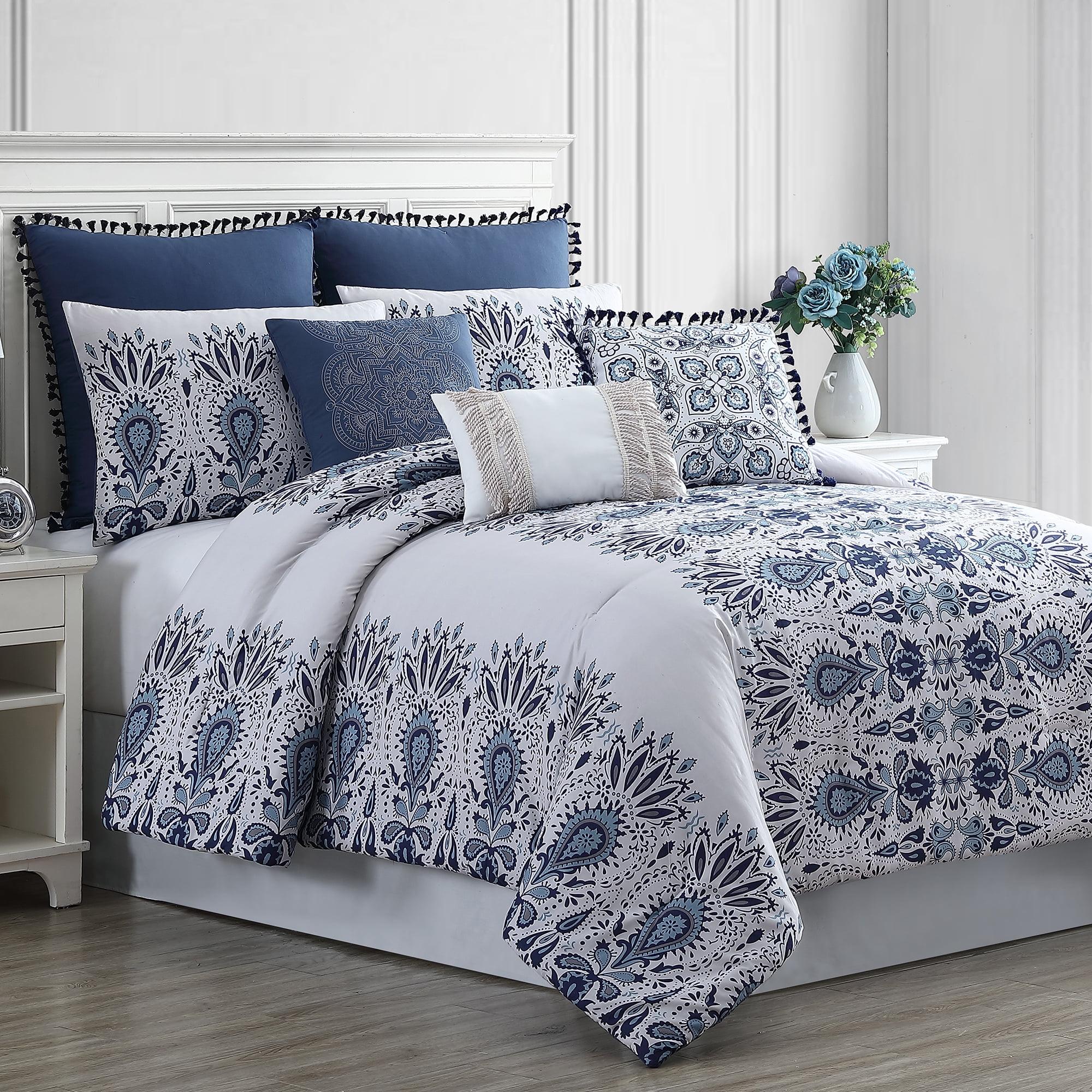 Modern Threads 8 Piece Pre-Washed & Printed Comforter Set, Aramis.