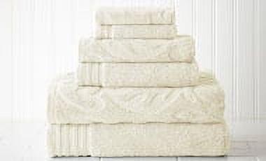 Ivory Egyptian Cotton 6-Piece Towel Set