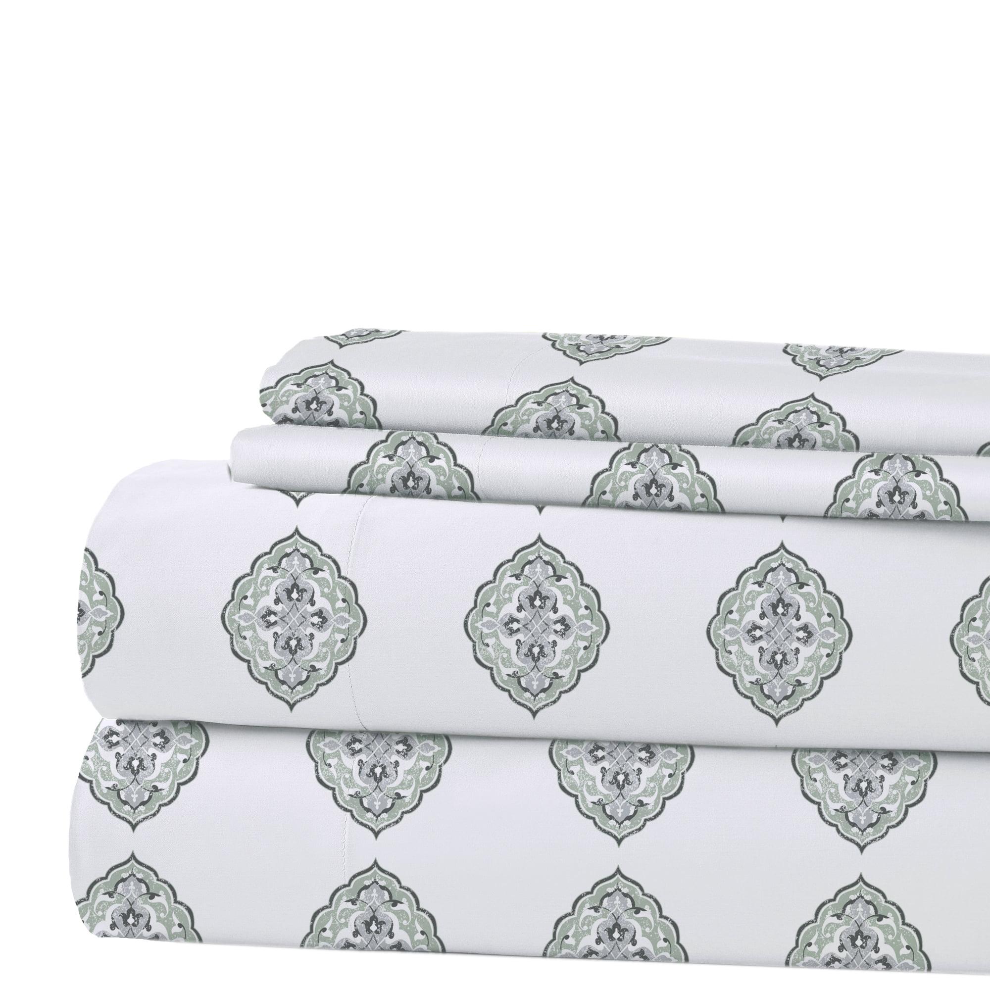 Modern Threads Printed 4 Piece Sheet Set, Claire, California King