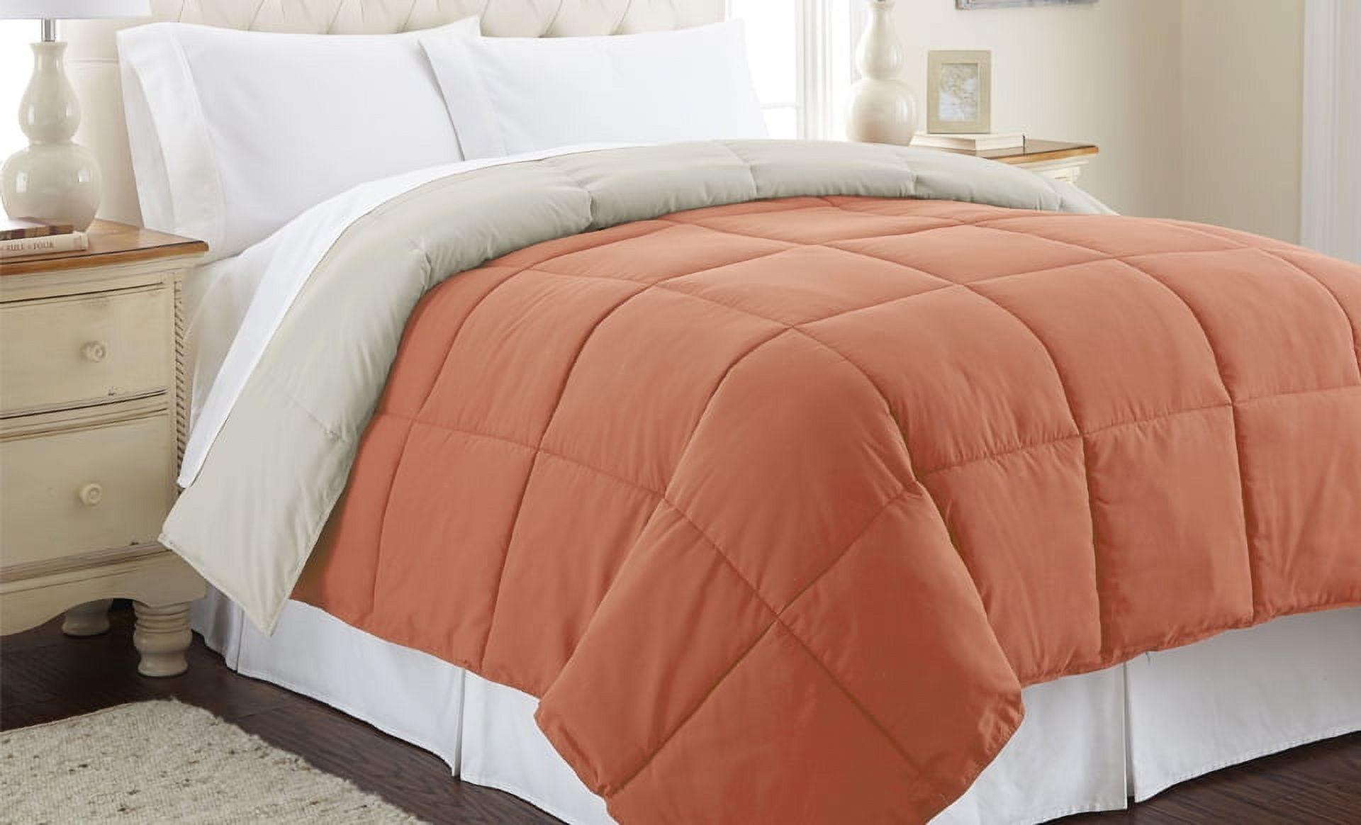 Modern Threads Sanctuary by PCT Down Alternative Microfiber Quilted Reversible Comforter & Duvet Insert - Soft, Comfortable Alternative to Goose Down - Bedding for All Seasons