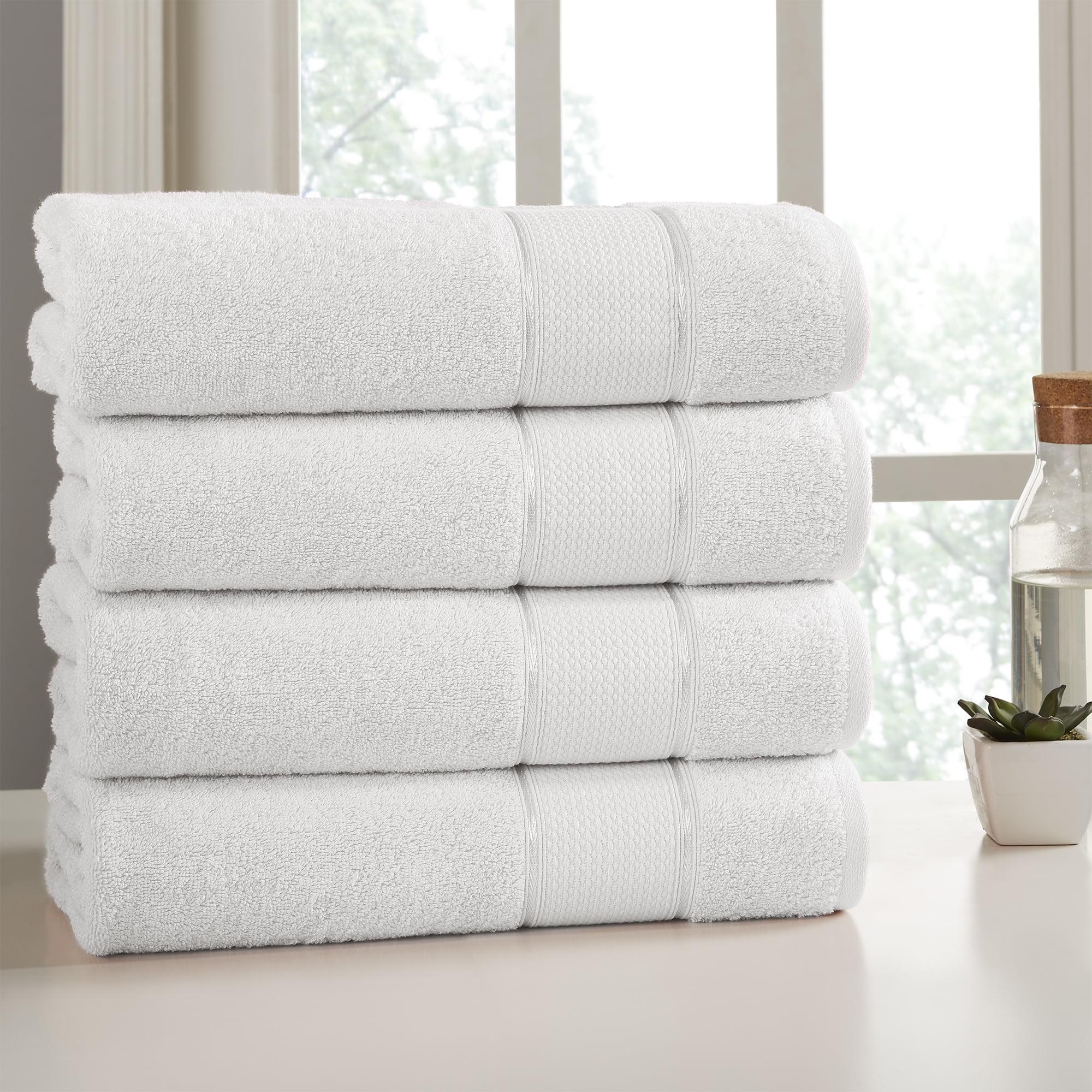 Modern Threads White Cotton SpunLoft Bath Sheet Set 35x66