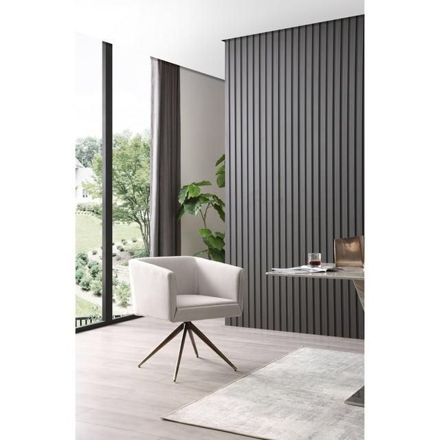 Modrest Riaglow Contemporary Light Grey Fabric Dining Chair