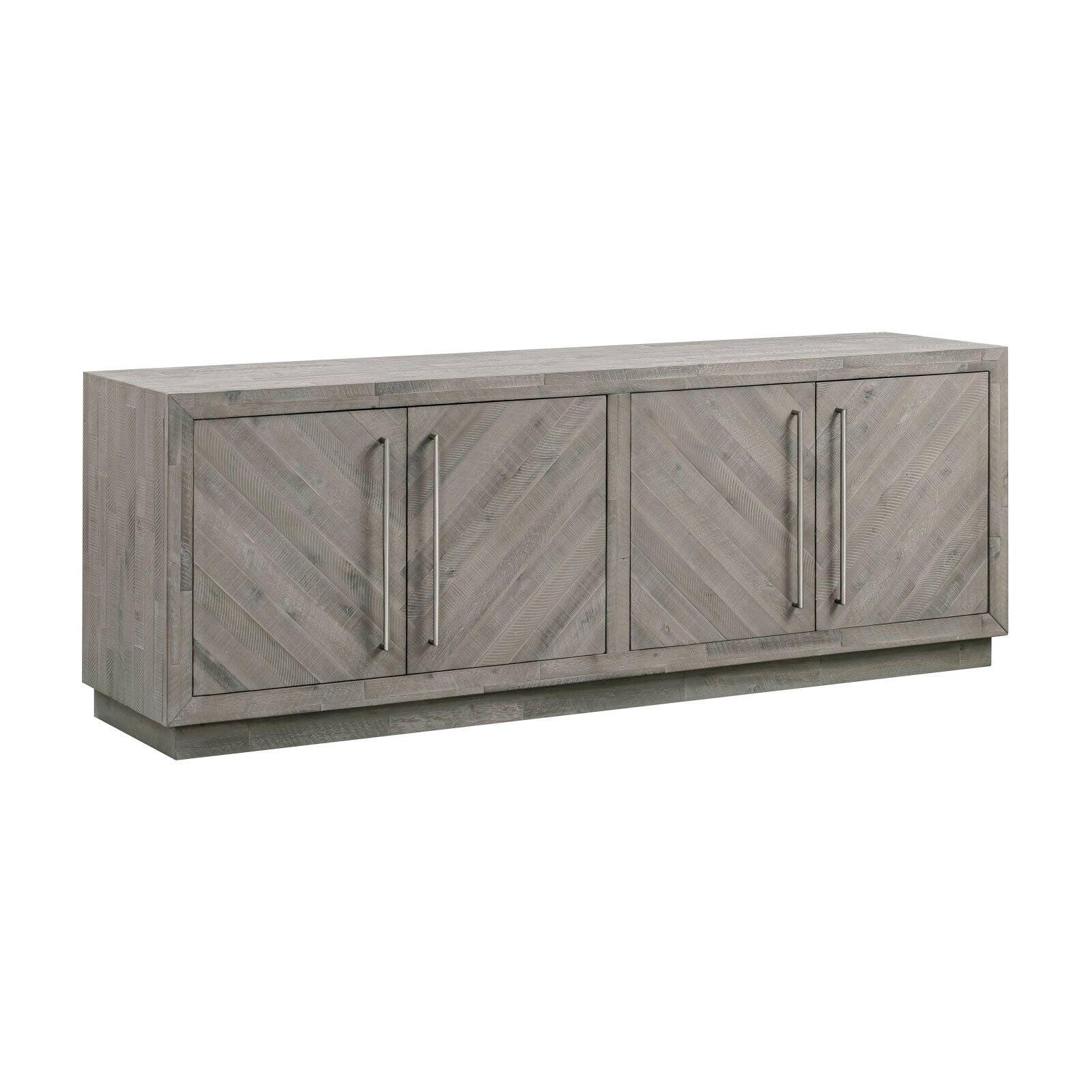 Modus Alexandra 74" Solid Wood TV Stand in Rustic Latte
