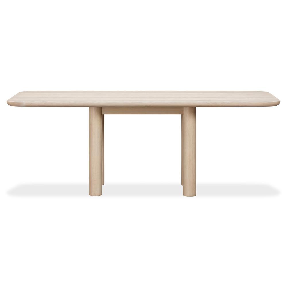 Liv White Sand Solid Ash Rectangular Dining Table