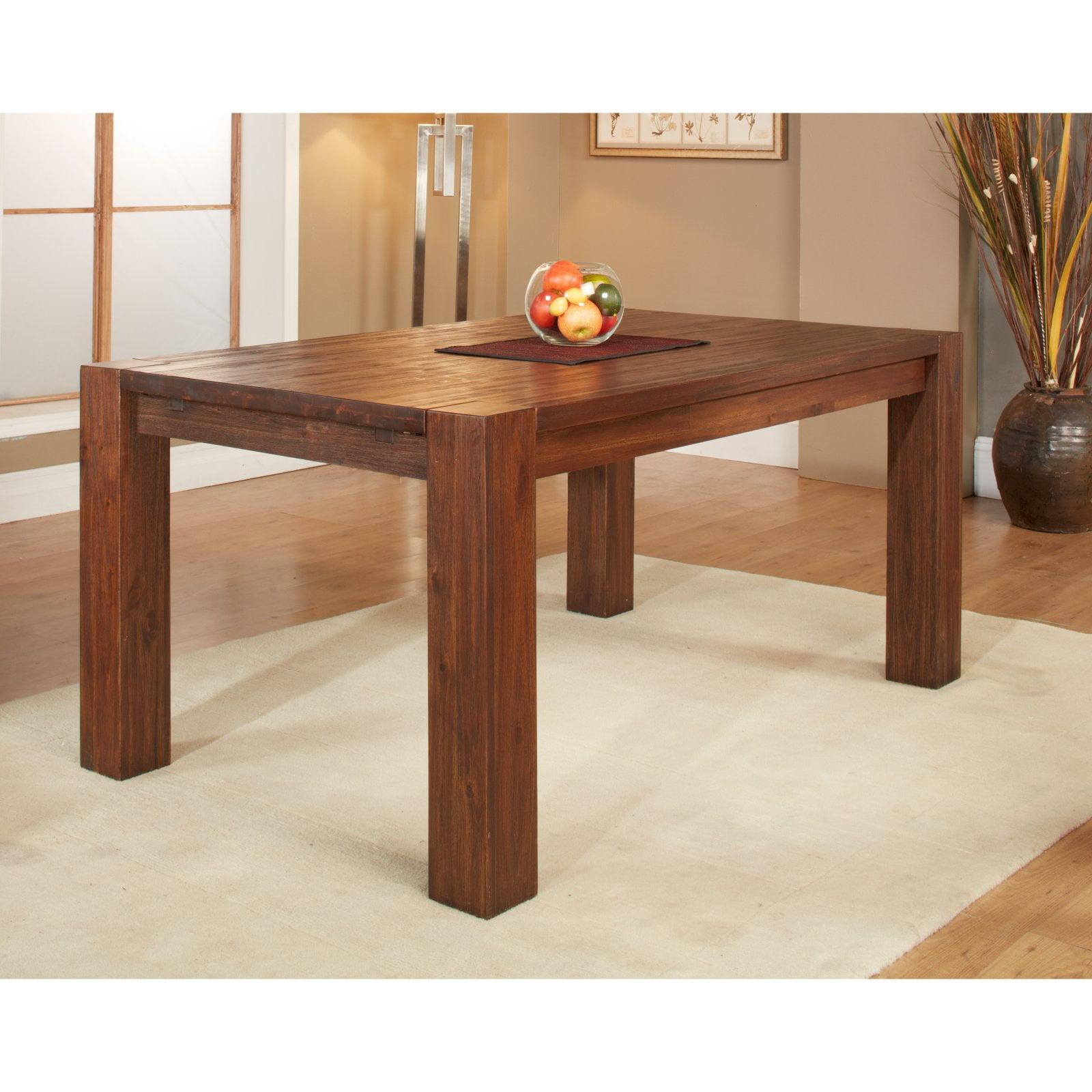 Brick Brown Reclaimed Wood Extendable Dining Table for Eight