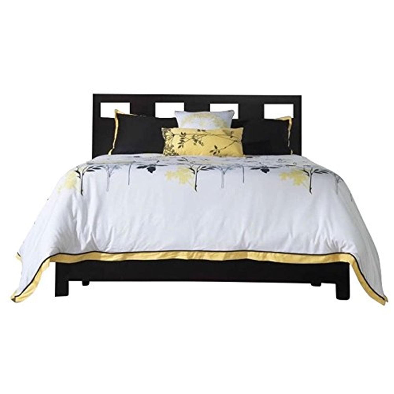 Modus Riva Full Solid Wood Panel Platform Storage Bed in Espresso