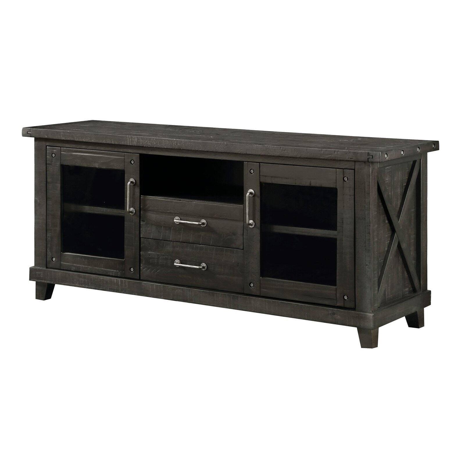 Modus Yosemite 2 Drawer Solid Wood TV Stand in Cafe