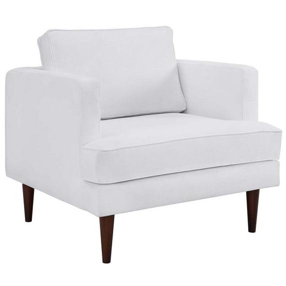 Modway Agile Upholstered Fabric Armchair - White