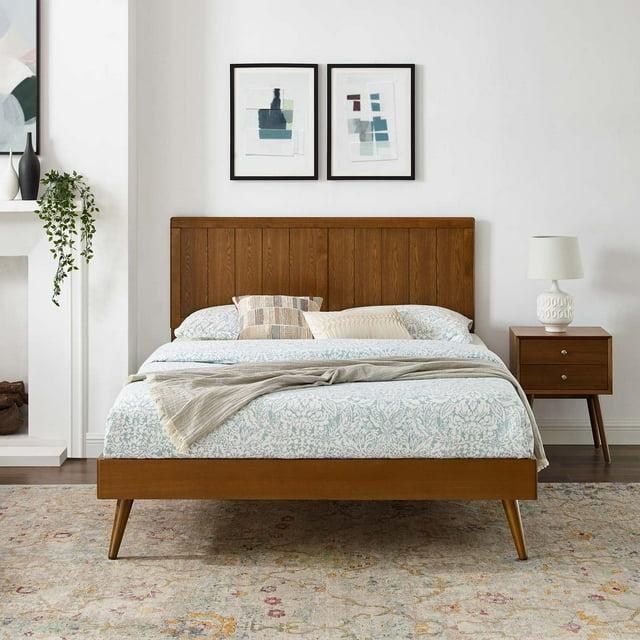 Modway Alana Wood Platform Bed with Splayed Legs