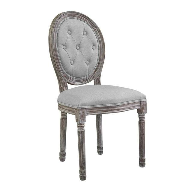 Modway Arise Vintage French Upholstered Fabric Dining Side Chair