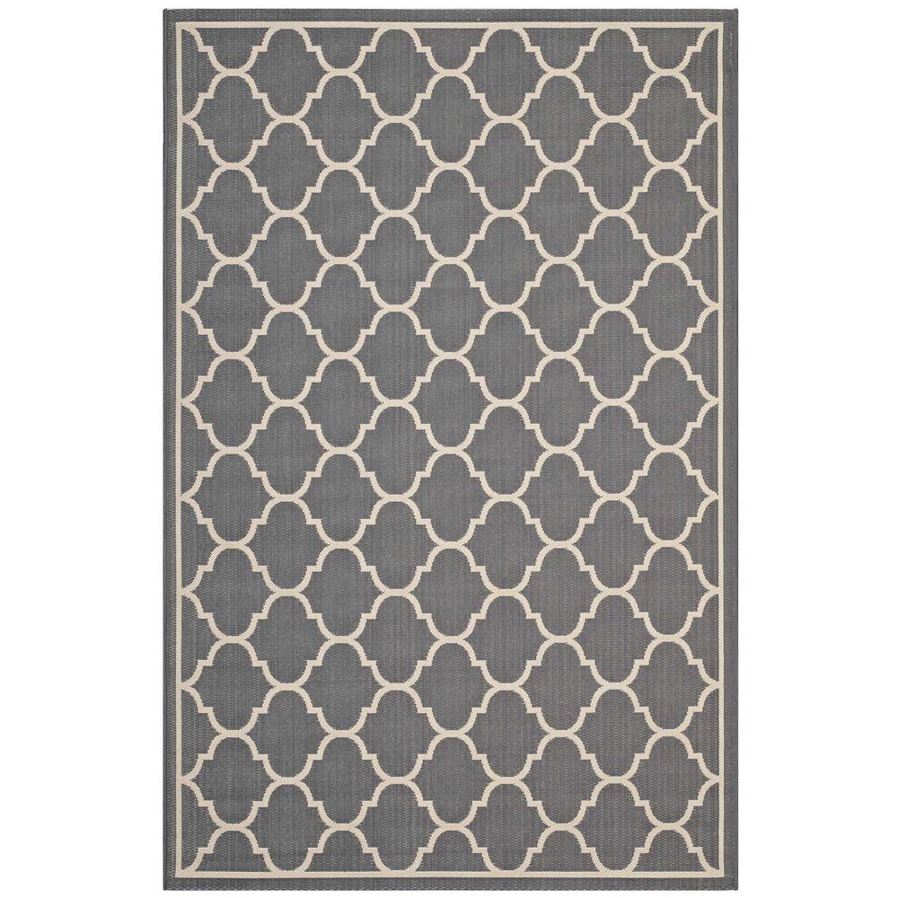 Modway Avena Moroccan Quatrefoil Trellis 9x12 Indoor and Outdoor Area Rug