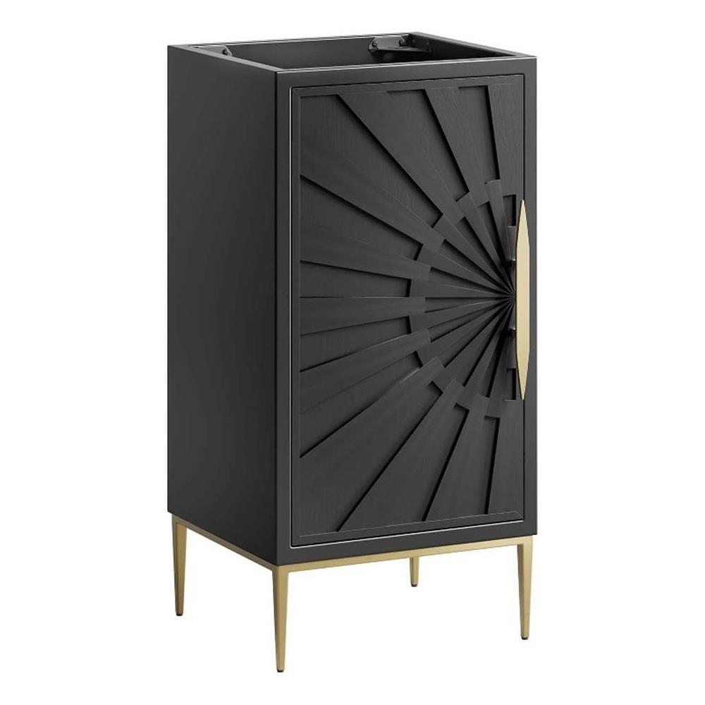 Modway Modway 16.5" Single Bathroom Vanity Base Only in Black