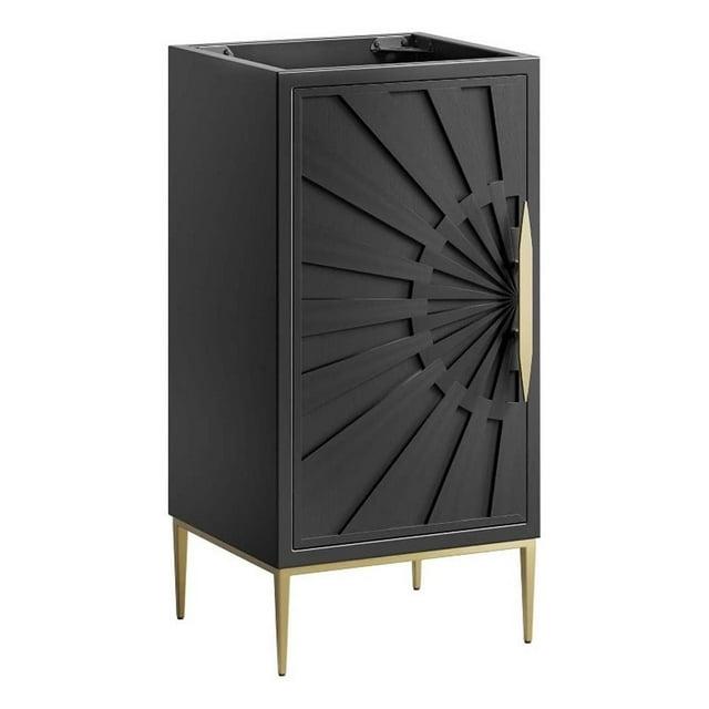 Modway Modway 16.5" Single Bathroom Vanity Base Only in Black