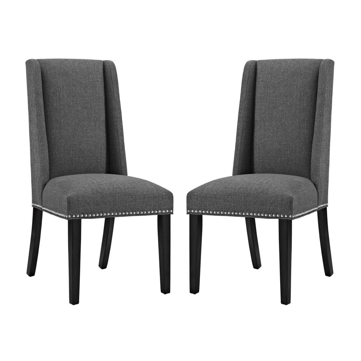 Baron Fabric Upholstered Dining Chairs (Set of 2) by Modway