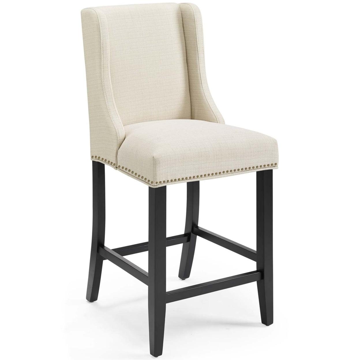 Modway Baron Upholstered Fabric Bar Stool