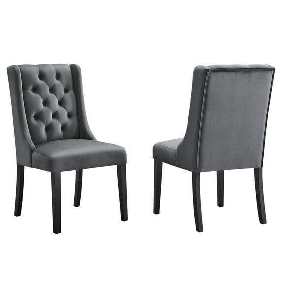 Modway Modway Baronet Performance Velvet Dining Chairs - Set of 2