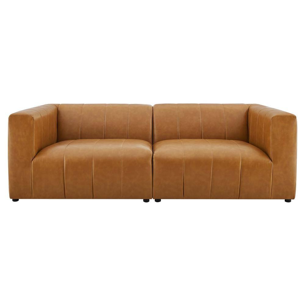 Bartlett Vegan Leather Vegan Leather 2-Piece Loveseat by Modway