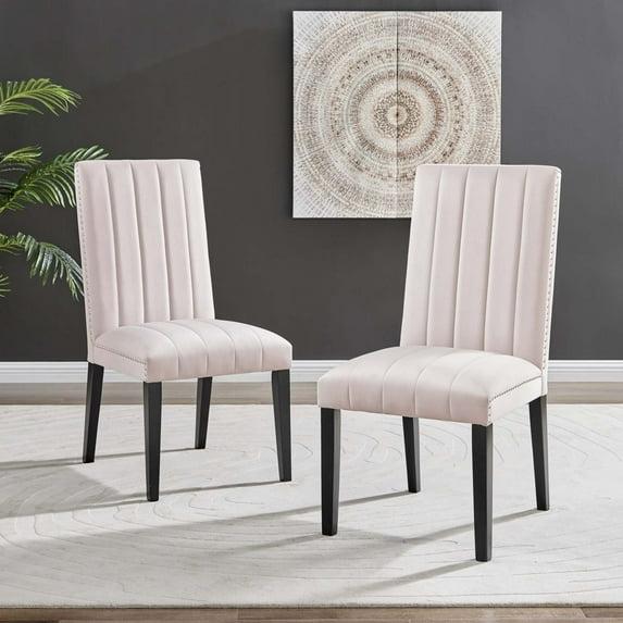 Modway Modway Catalyst Performance Velvet Dining Side Chairs - Set of 2