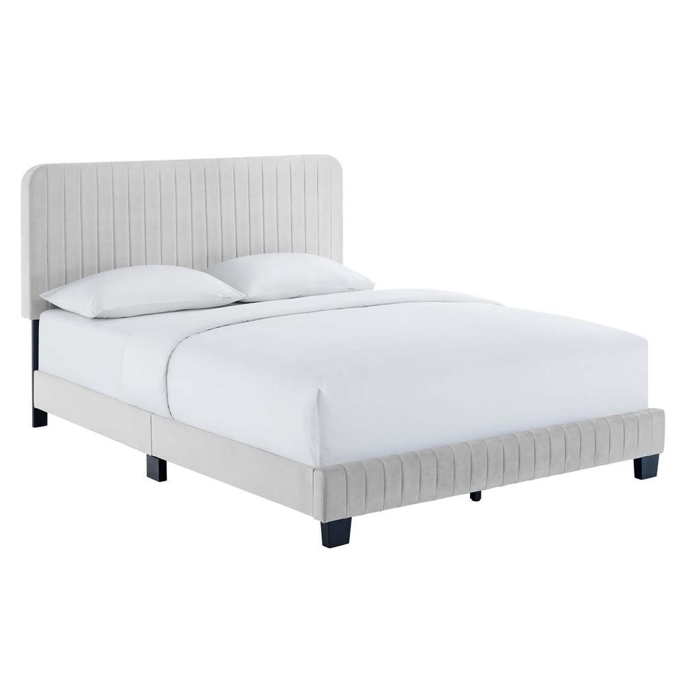 Modway Celine Channel Tufted Performance Velvet Twin Platform Bed