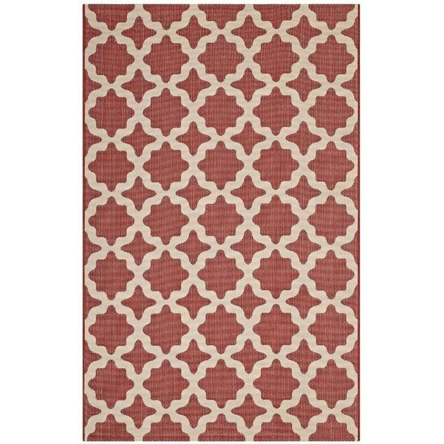 Modway Cerelia Moroccan Trellis Indoor and Outdoor Area Rug