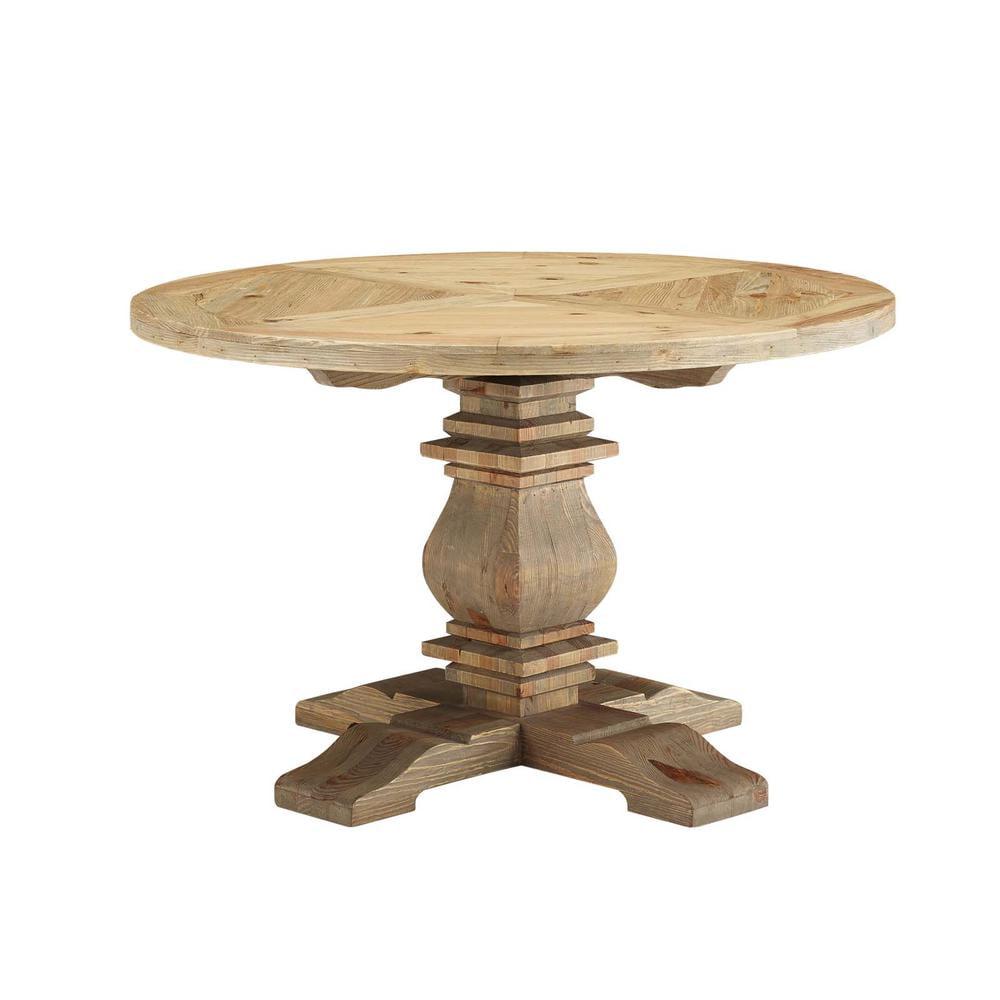 Modway Modway The Barn Wild Hen Round Pine Wood Dining Table