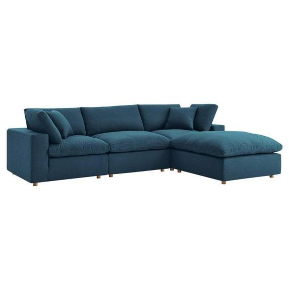 Modway Copper Grove Hrazdan Down-filled 4-piece Sectional Sofa Set