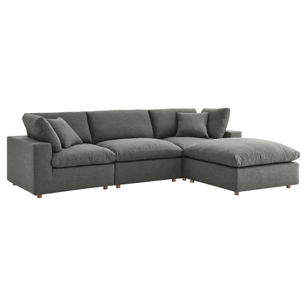 Modway Copper Grove Hrazdan Down-filled 4-piece Sectional Sofa Set