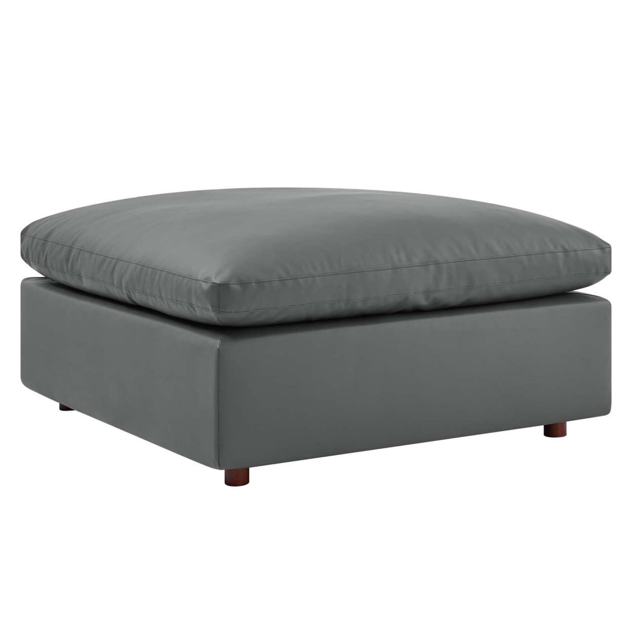 Modway Commix Down Filled Overstuffed Vegan Leather Ottoman