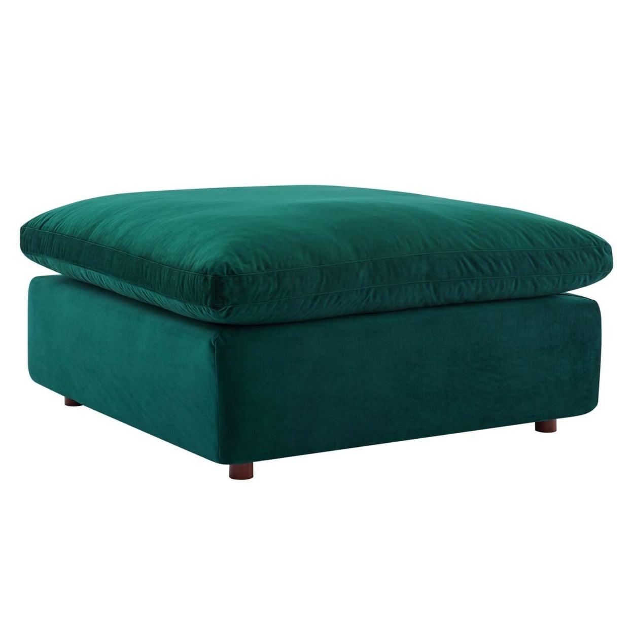 Modway Commix Down Filled Overstuffed Performance Velvet Ottoman