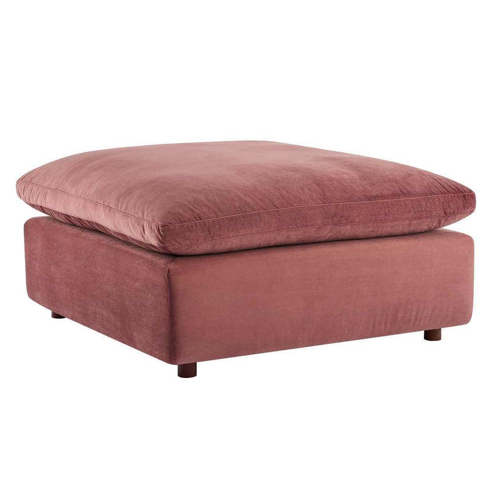 Modway Commix Down Filled Overstuffed Performance Velvet Ottoman