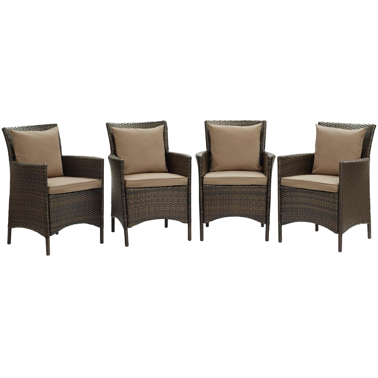Modway Modway Conduit Outdoor Patio Wicker Rattan Dining Armchair (Set of 2)