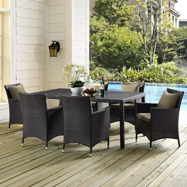 Modway Sojourn 7 Piece Dining Set