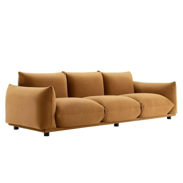 Copious Performance Velvet Sofa Cognac - Modway