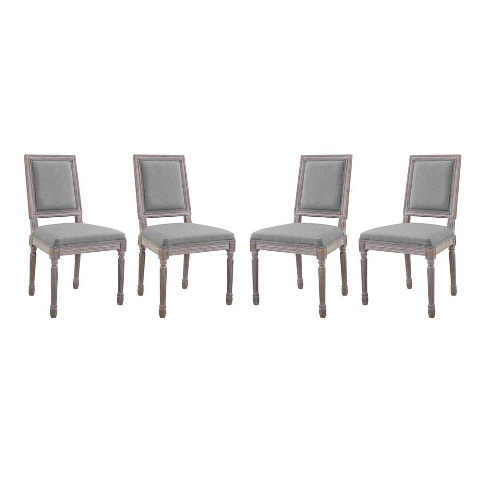 Modway Court Upholstered Fabric Dining Side Chairs