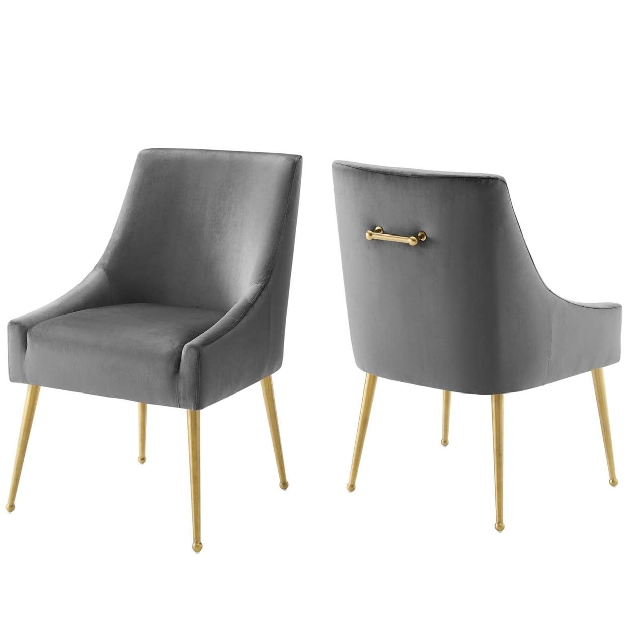 Set of 2 Discern Upholstered Performance Velvet Dining Chairs - Modway