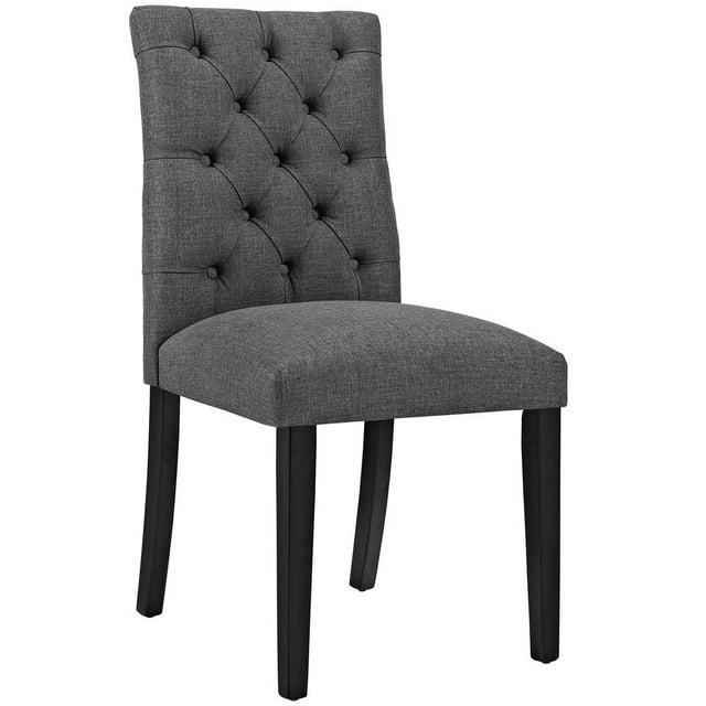 Modway Duchess Button Tufted Fabric Dining Chair