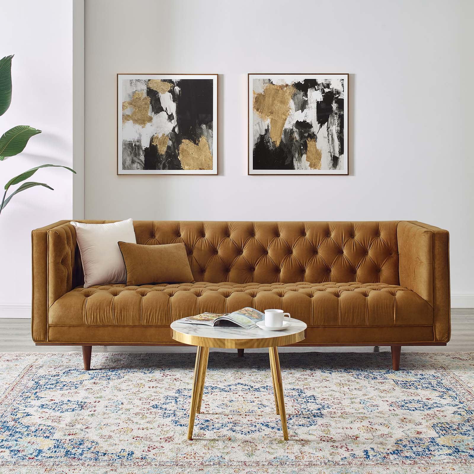 Elation Tufted Performance Velvet Sofa - Modway