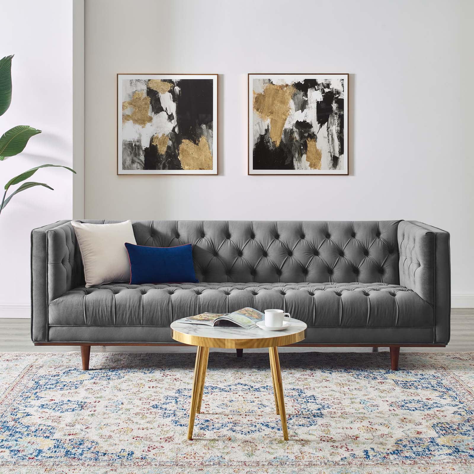 Elation Tufted Performance Velvet Sofa - Modway