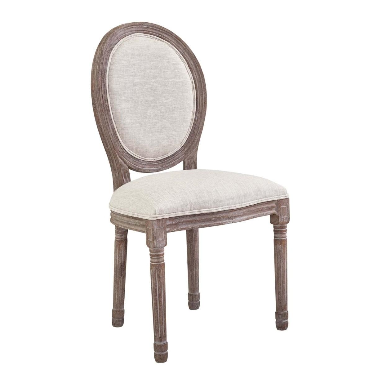 Modway Emanate Vintage French Upholstered Fabric Dining Side Chair