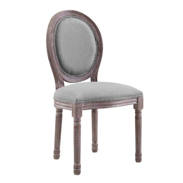 Modway Emanate Vintage French Upholstered Fabric Dining Side Chair