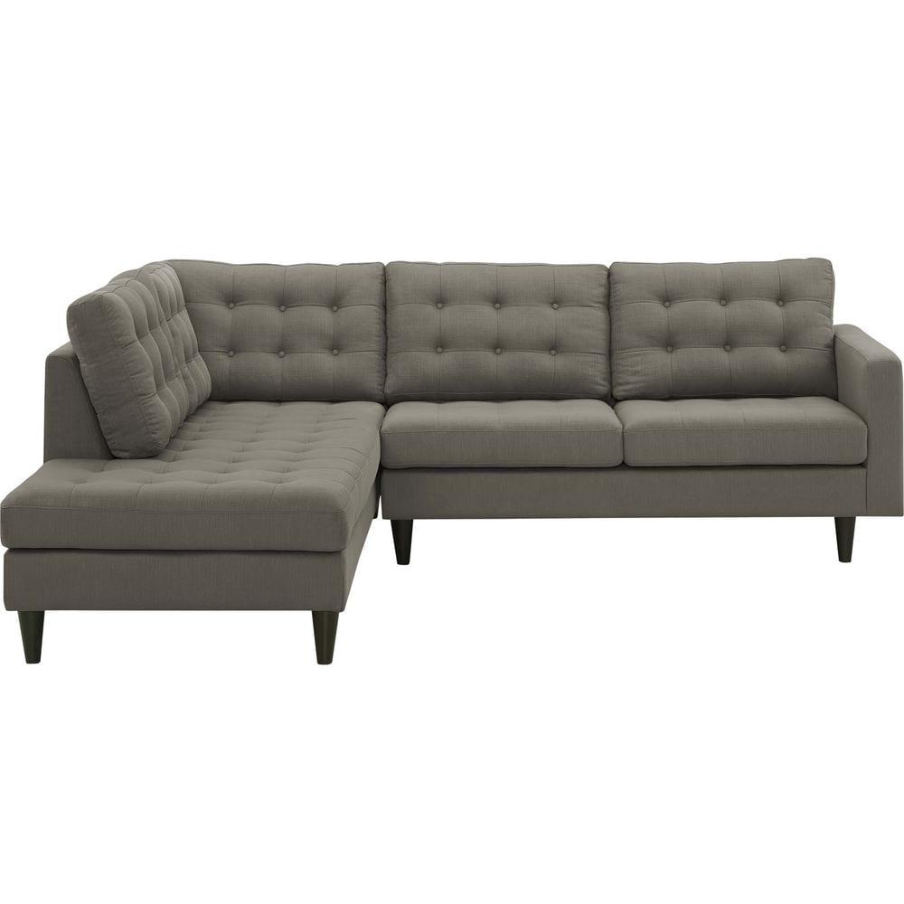 Modway Empress 2 Piece Upholstered Fabric Sectional