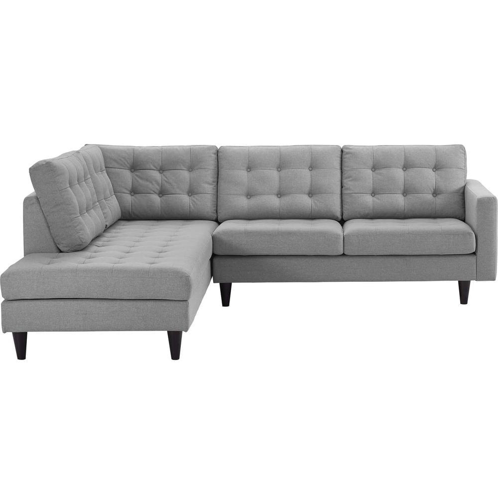 Modway Empress 2 Piece Upholstered Fabric Sectional