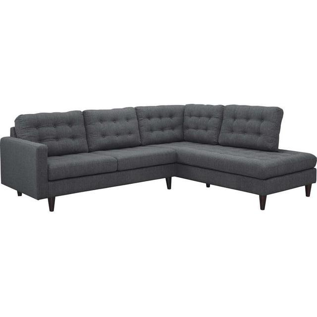 Modway Empress 2 Piece Upholstered Fabric Sectional