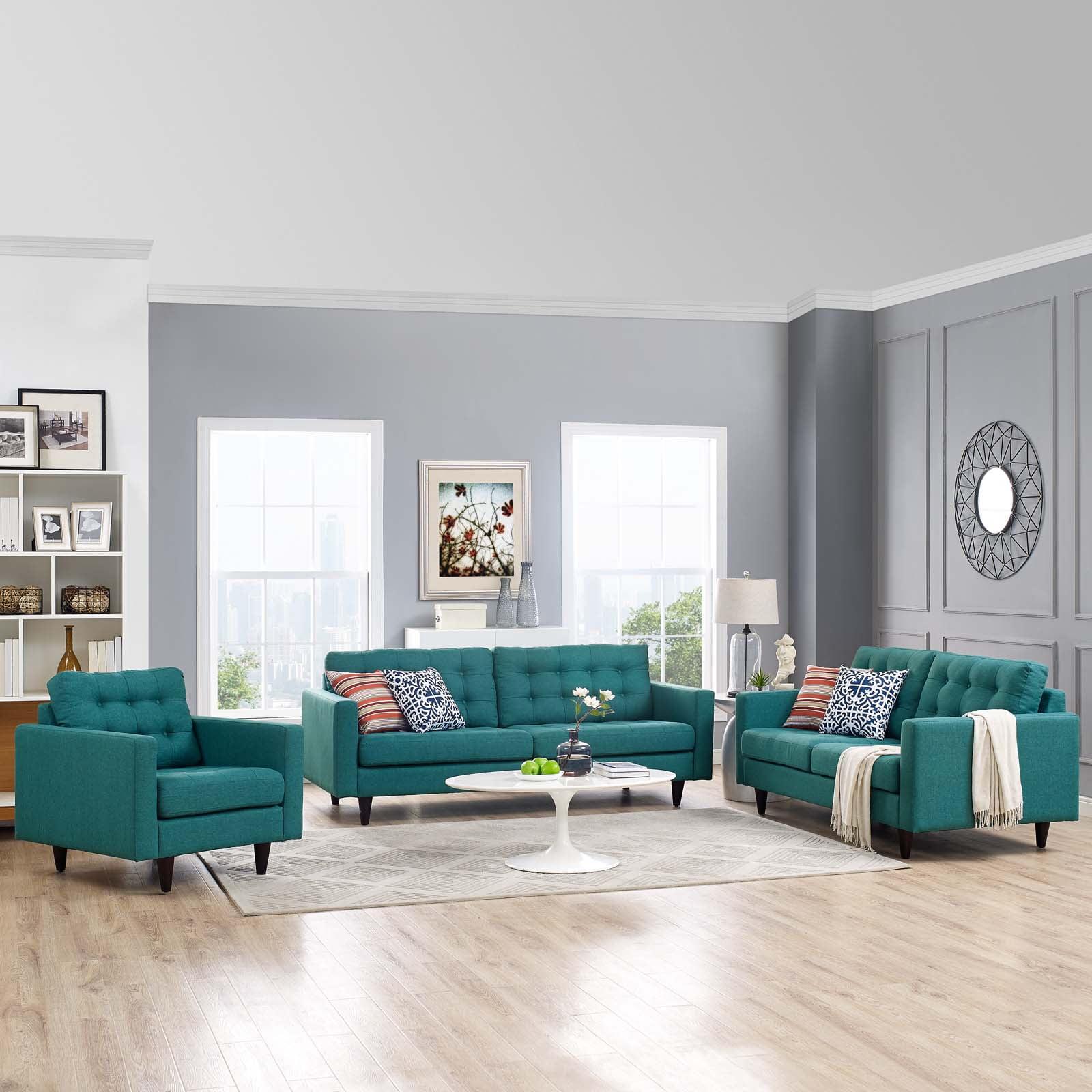 Modway Empress Sofa, Loveseat and Armchair