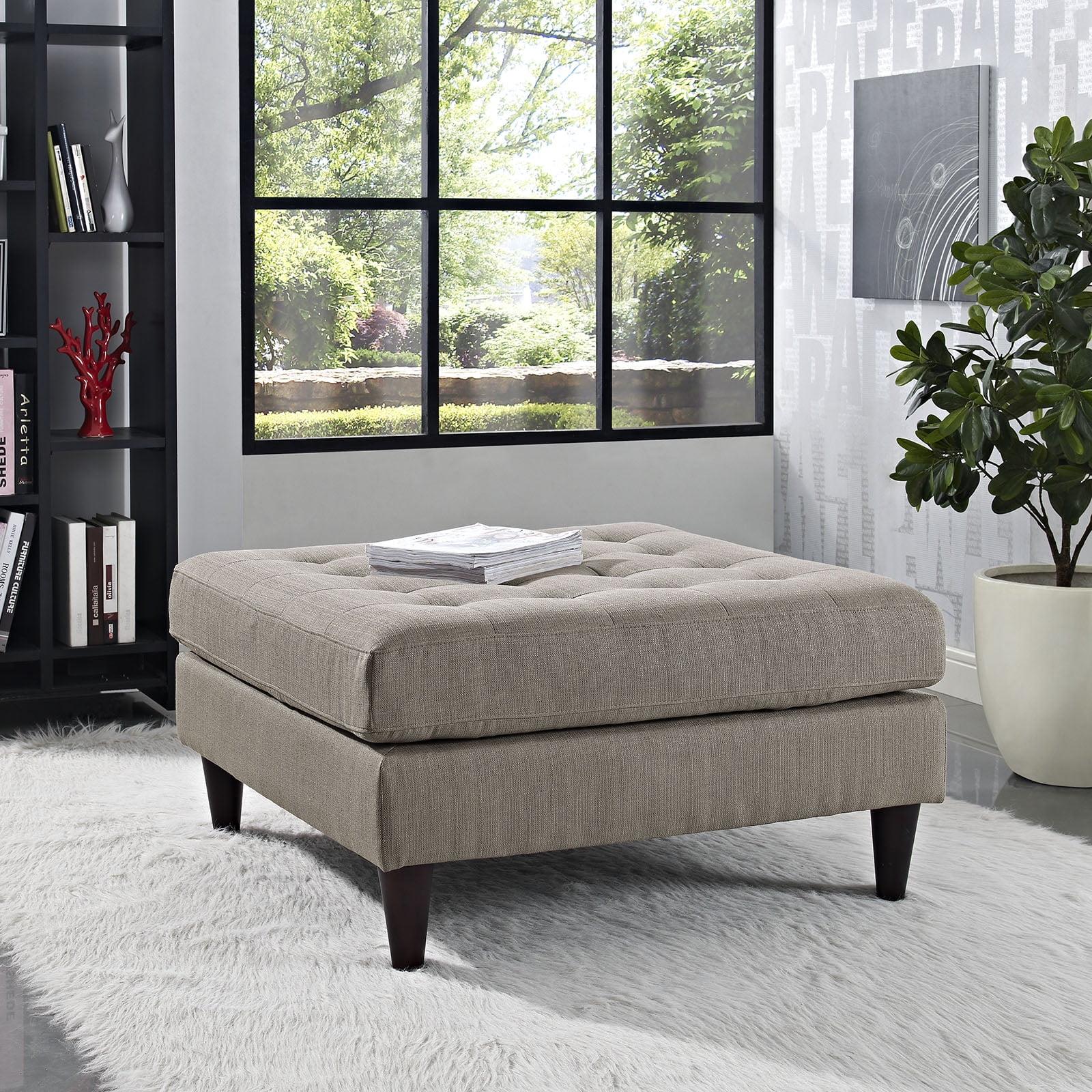 Modway Empress Upholstered Fabric Large Ottoman